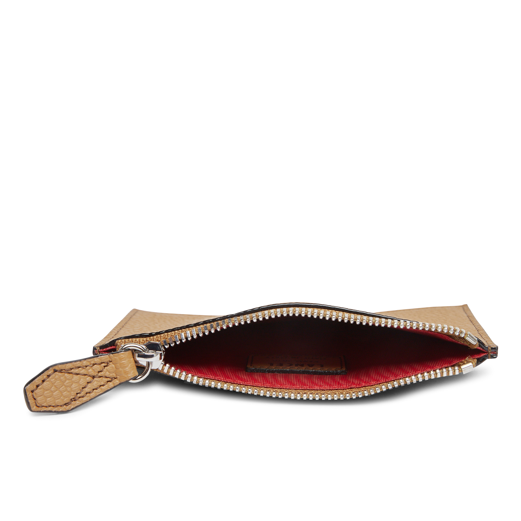 NINON - Porte-carte en cuir de vachette grainé | Beige