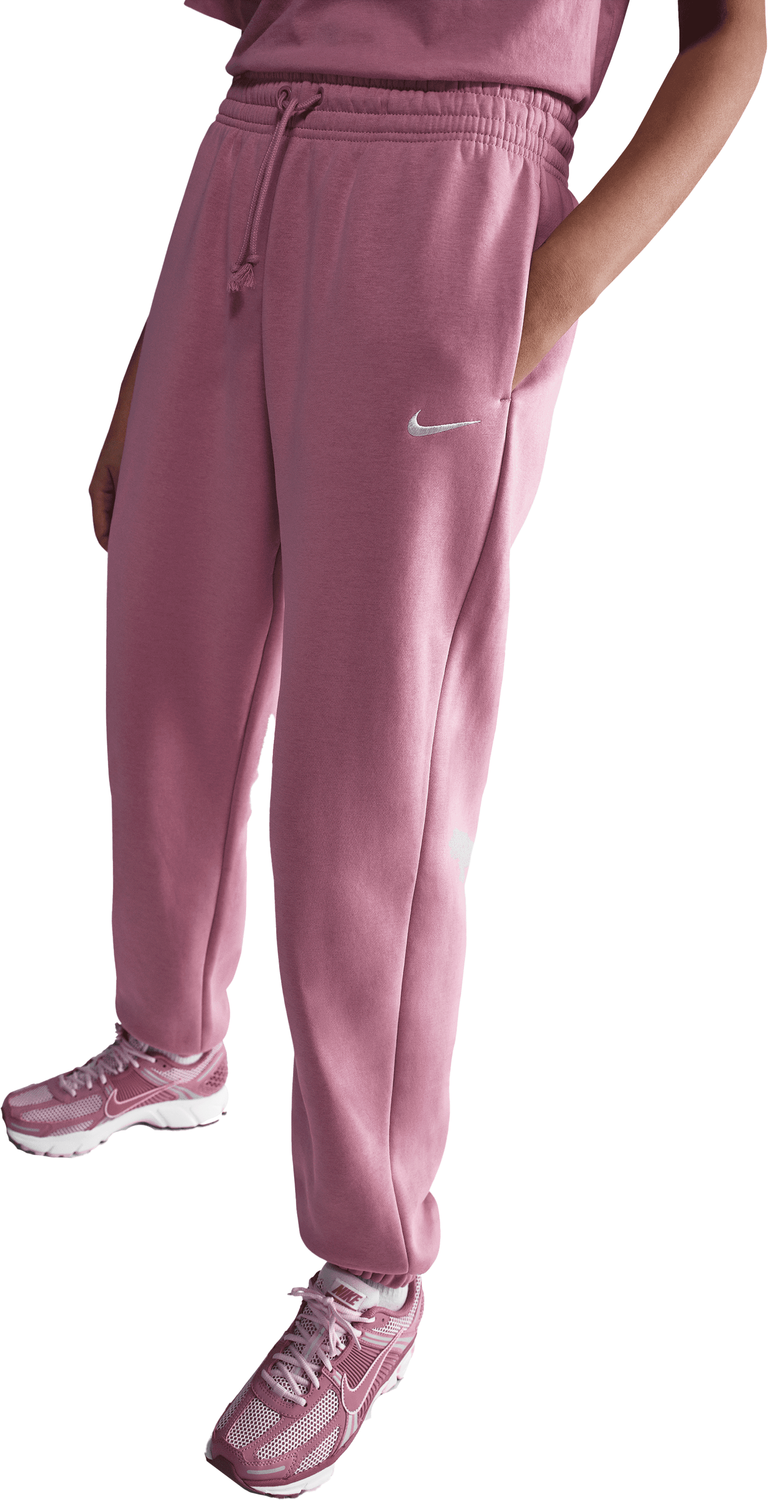 Nike Phoenix Fleece High-Waisted Oversized Jogginghose Damen Pink F699
