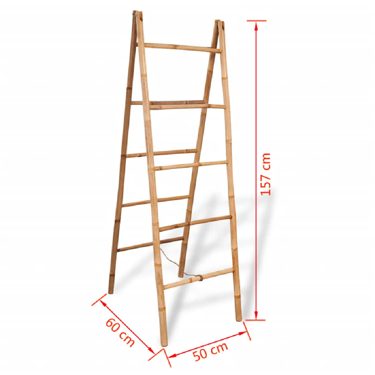 Helloshop26 Porte-serviette double bambou 50x160 cm
