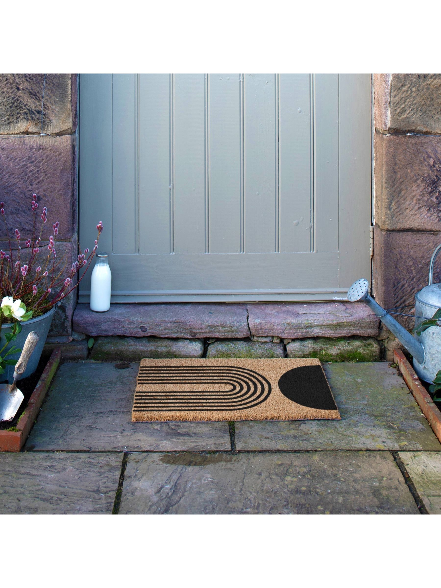 Artsy Mats Abstract Half Moon Doormat