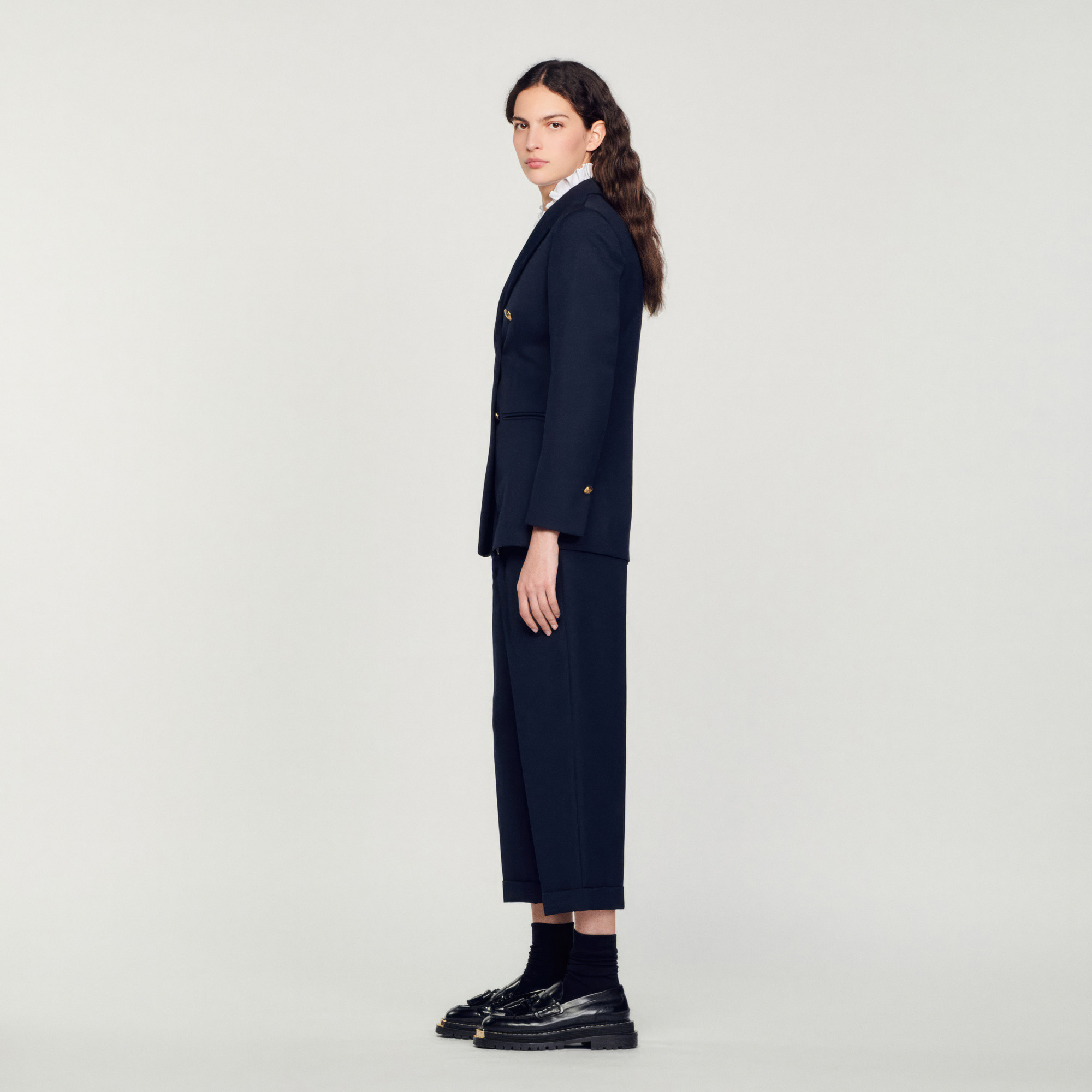 Veste de tailleur double boutonnage