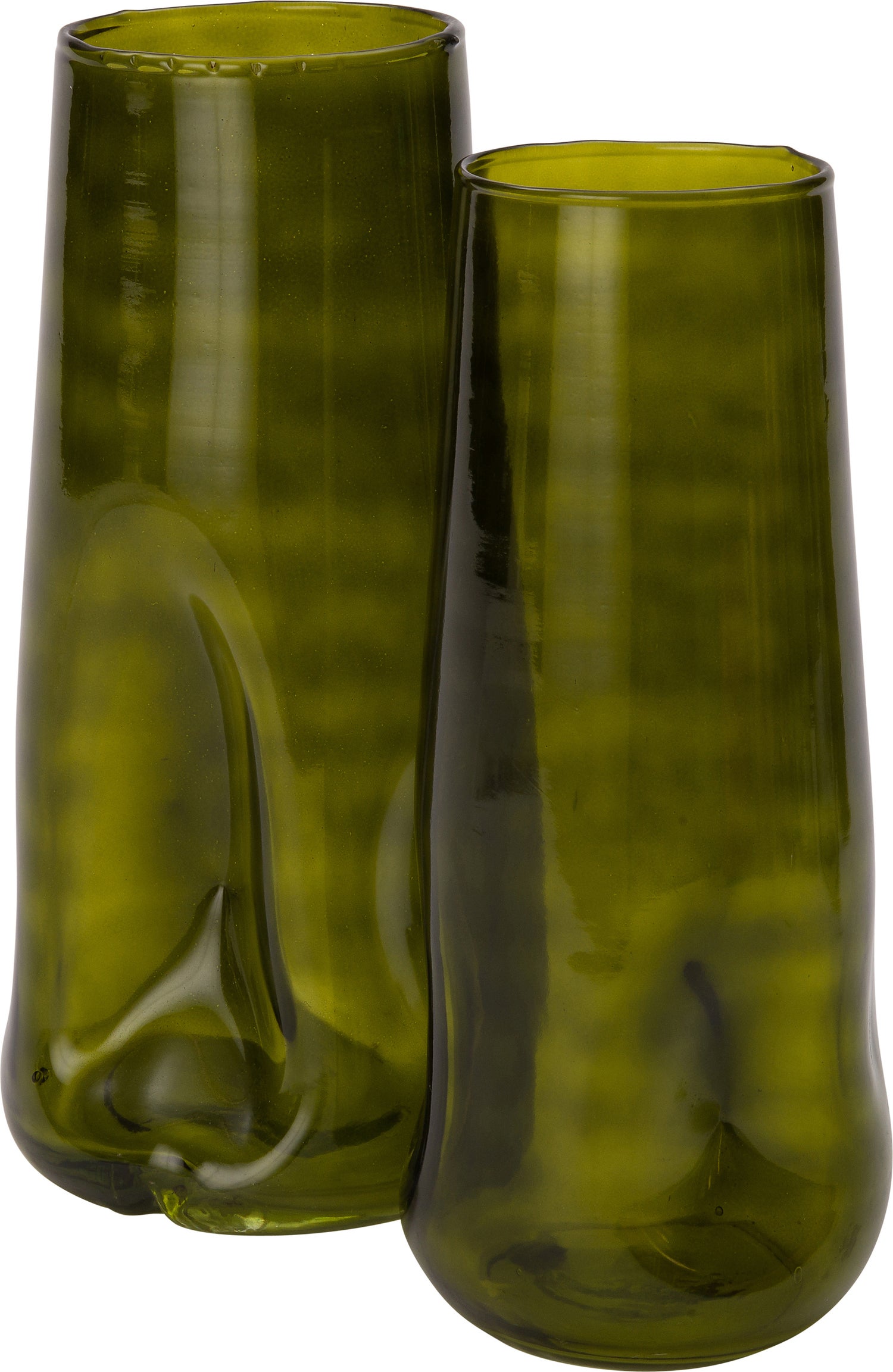 Intratuin vaas Zep groen D 13 H 35 cm