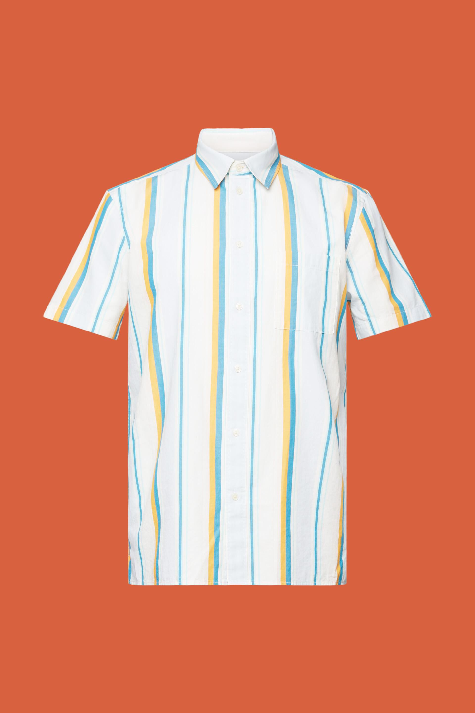 Chemise à manches courtes animée d’un motif, 100 % coton