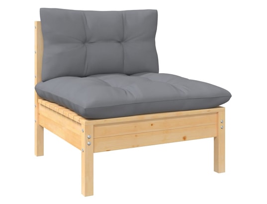 LES TENDANCES - Salon extérieur Salon de jardin-gris-6 places-63.5x63.5x62.5-358202