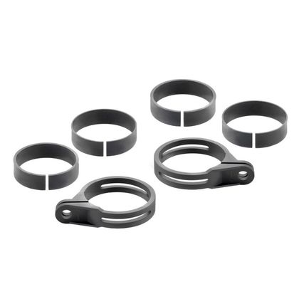 Support Clignotant Rizoma Avant (Ø 48-55 mm) - Noir