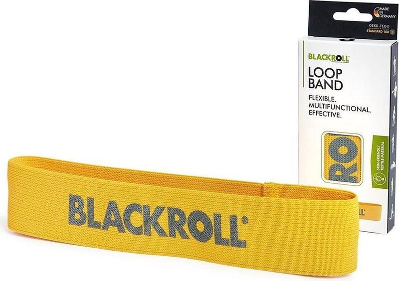 Blackroll - Loop Band - Weerstandsband - Natuurlijk Rubber - Textiel Omhulsel