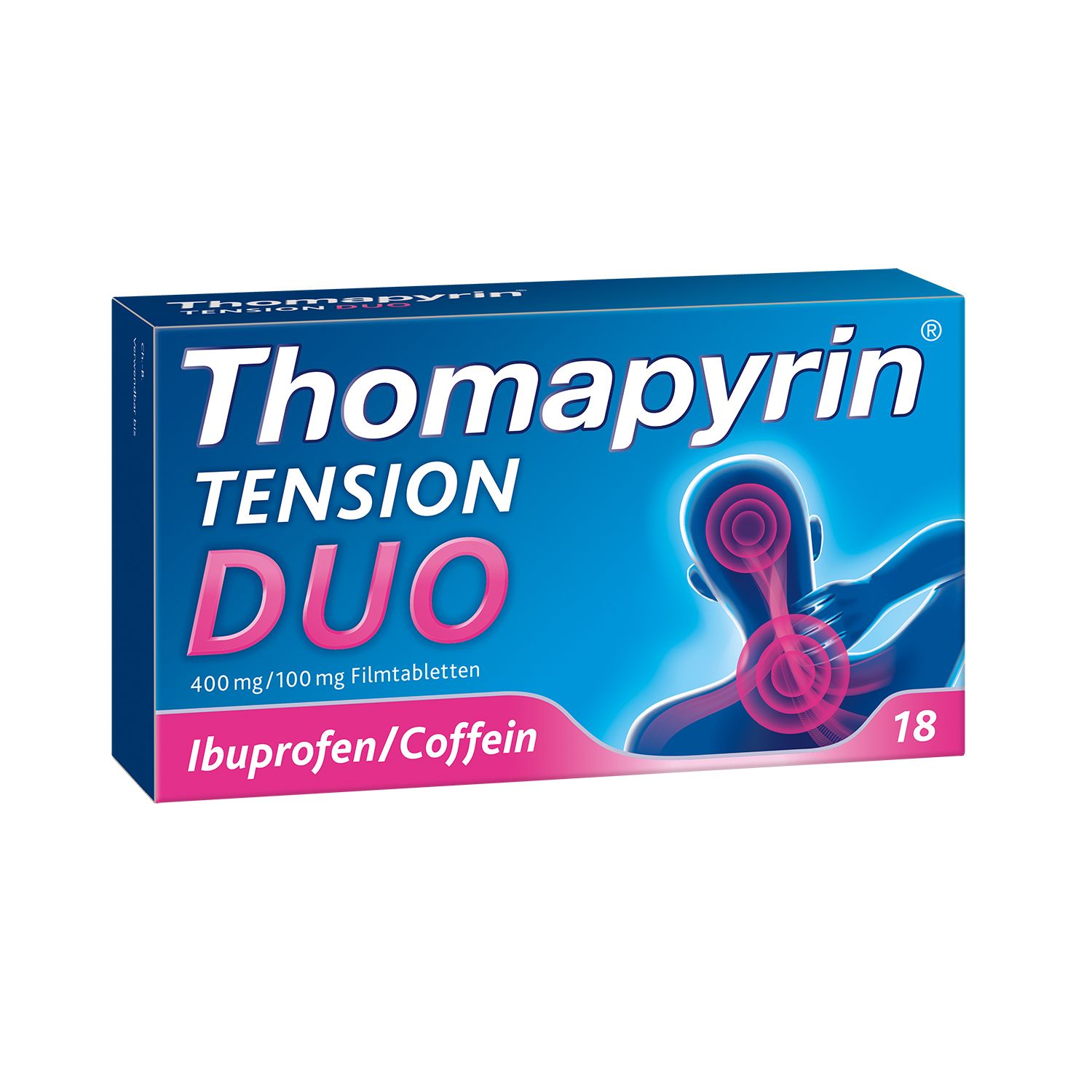 Thomapyrin® TENSION DUO bei Kopfschmerzen: Ibuprofen/Coffein