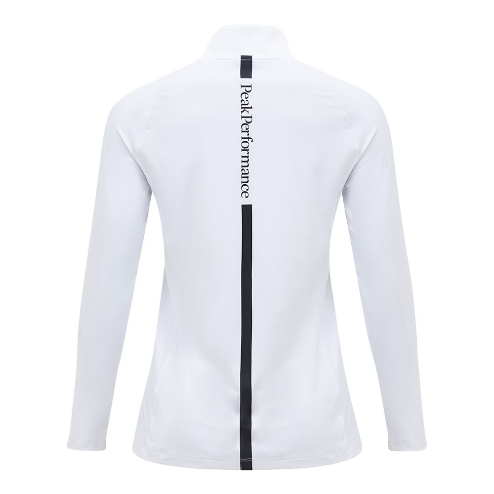 Half Zip Baselayer Genser Dame Hvit