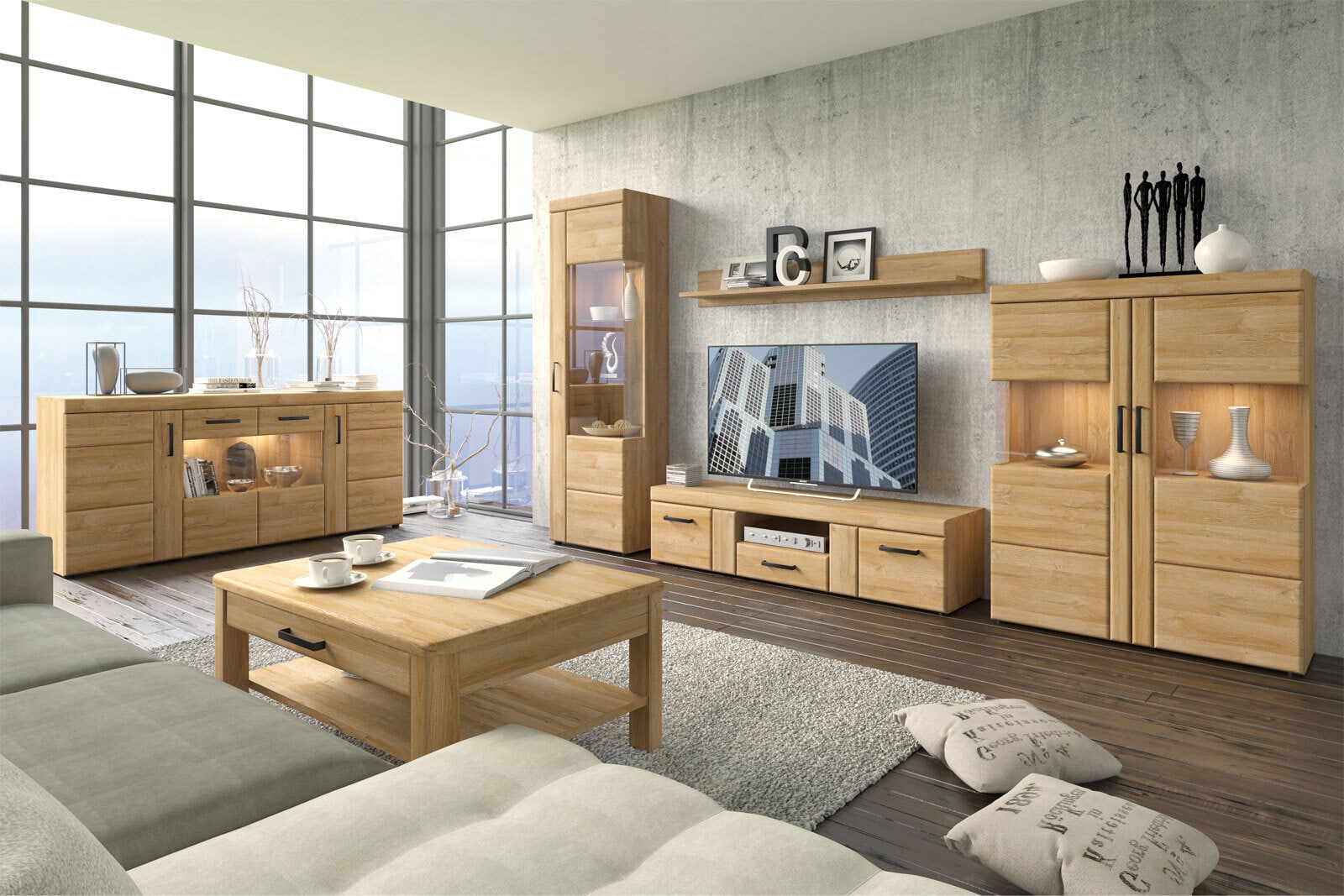 Vitrine Cortina braun 102 x 133 cm