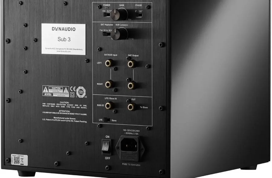 Dynaudio Sub 3 Noir Satiné Caissons de basses