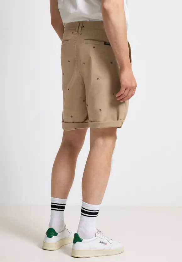 Regular Fit Chinoshorts - dark sand brown