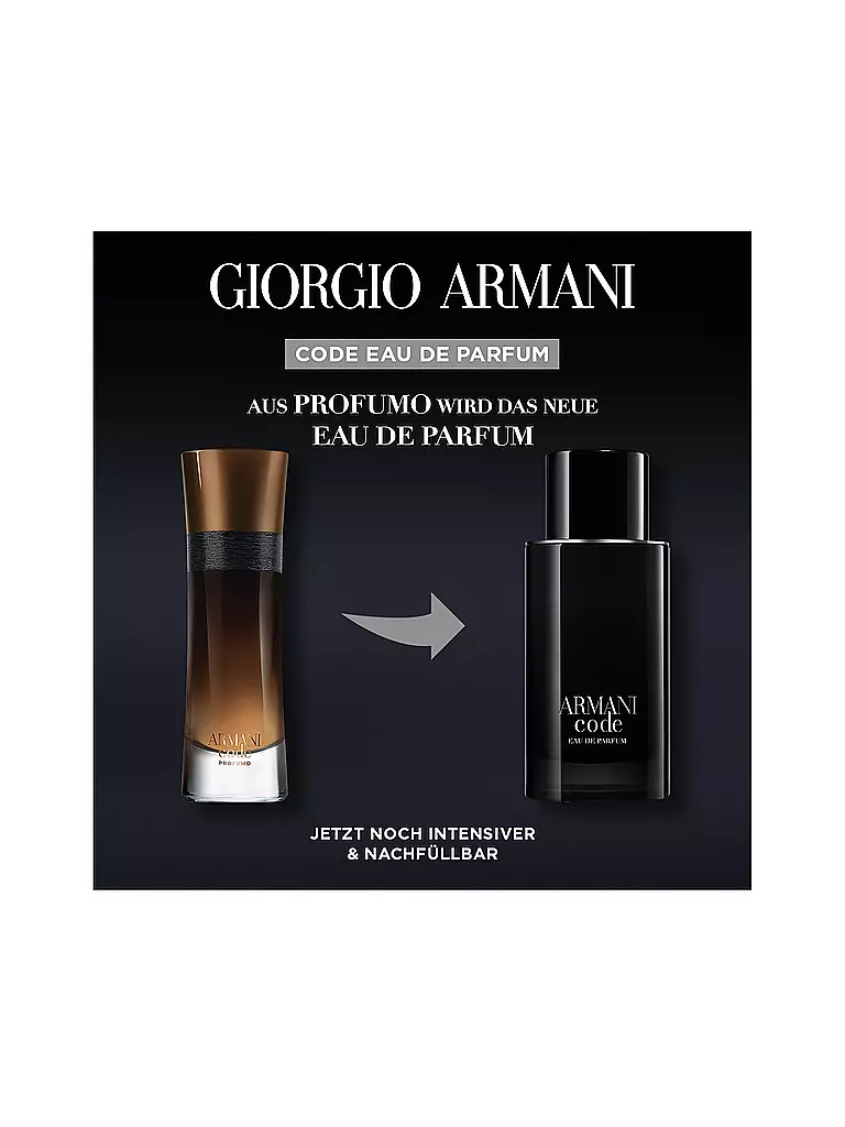 GIORGIO ARMANI Code Eau de Parfum 75ml Nachfüllbar keine Farbe
