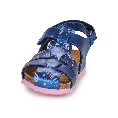 Geox - B SANDAL CHALKI GIRL - Bleu / Rose