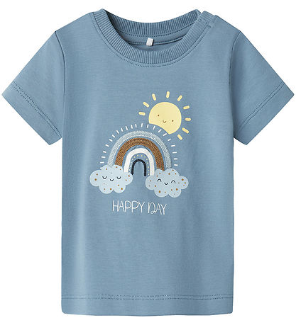 Name It T-Shirt - NbmFlorin - 2er-Pack - Spring See/Cloud Tänzer