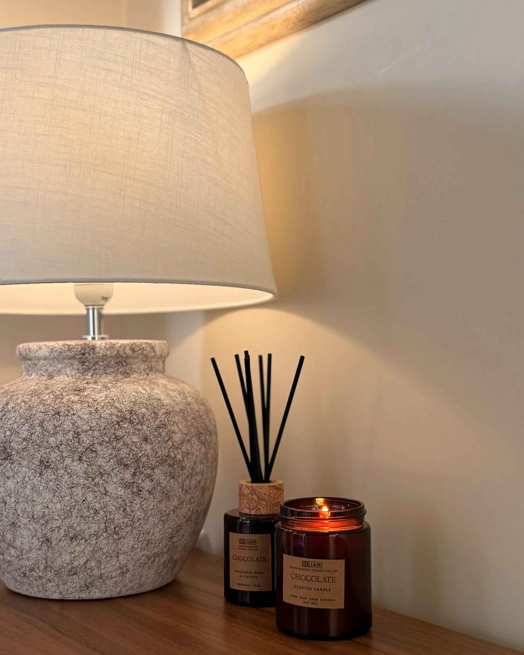 Tafellamp MAREB Keramiek Beige