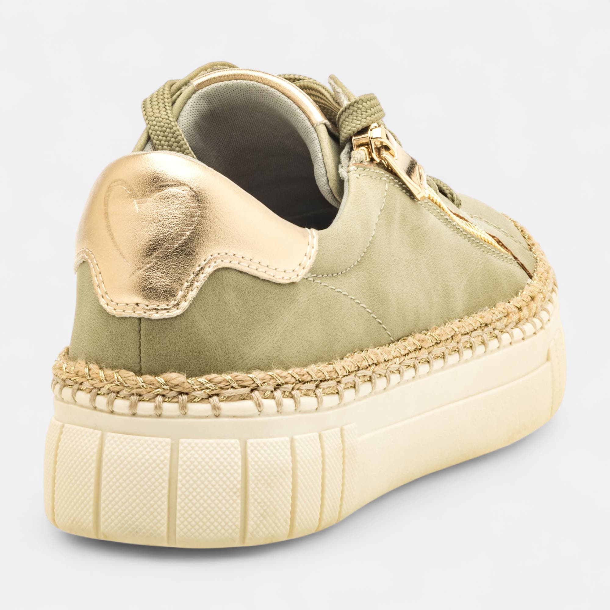 Baskets basses Femme kaki