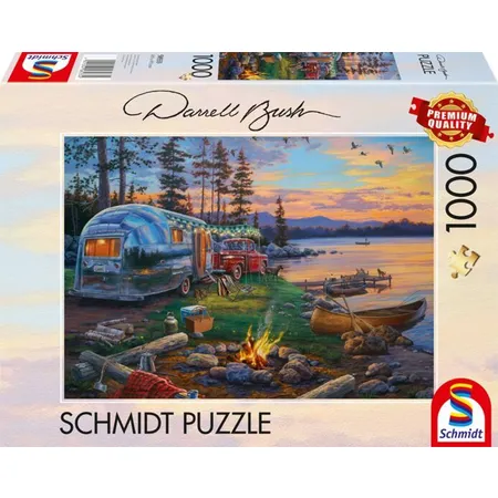 Schmidt Spiele Puzzle - Campingidyll am See, 1000 Teile