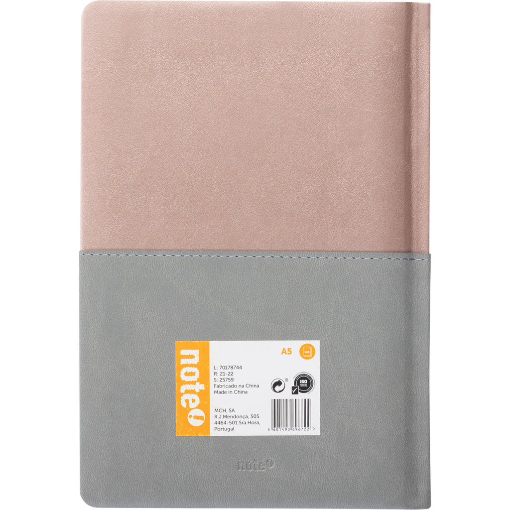 Agenda A5 2025 Bicolor Metalizada Note!