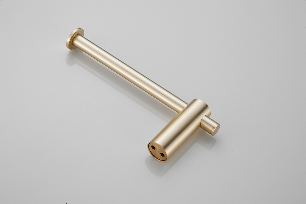 Saniclear Academy toilet rolhouder geborsteld messing mat goud