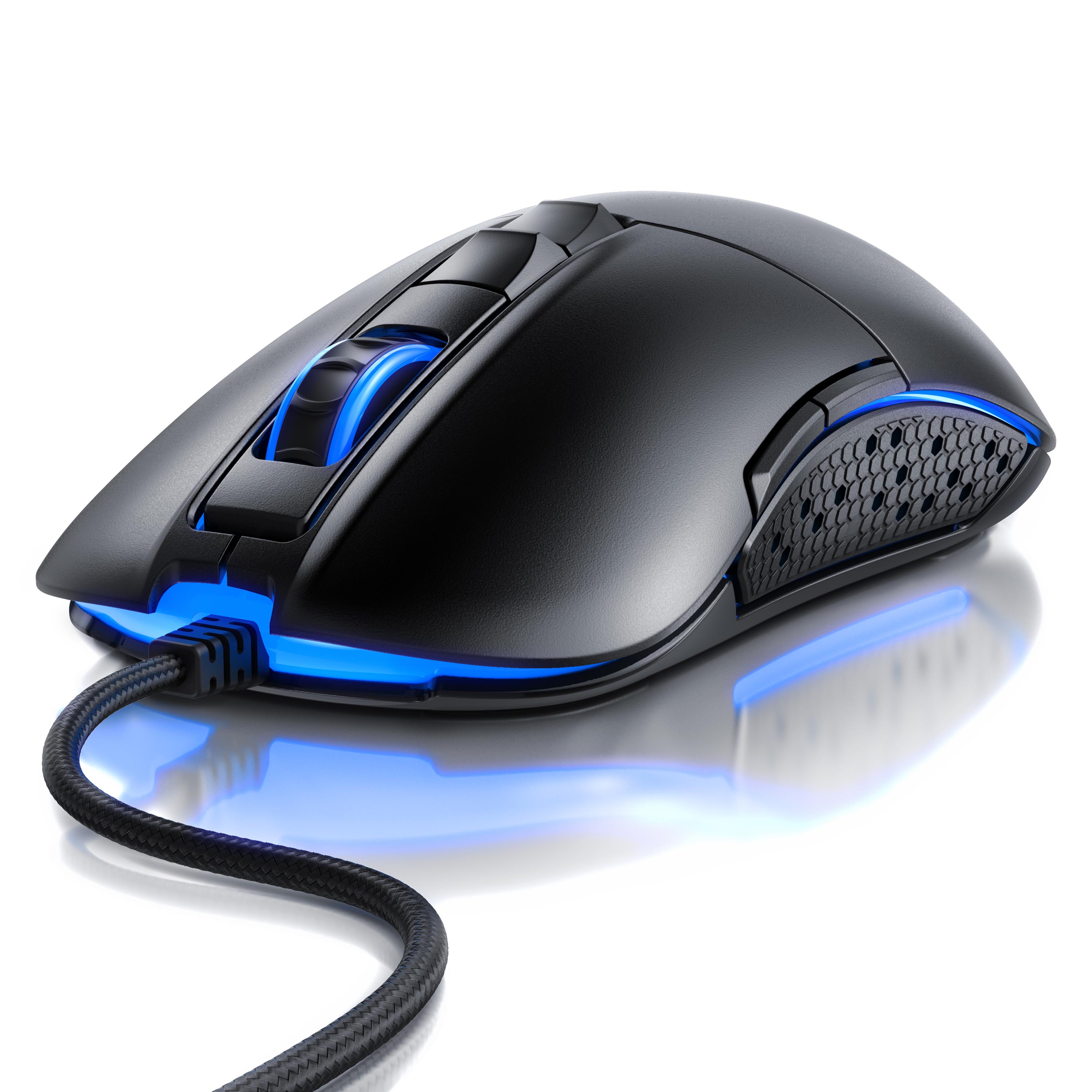 Titanwolf Gaming Maus für Rechts & Linkshänder PARITY | Pixart 3310 Sensor / 5000 dpi / RGB