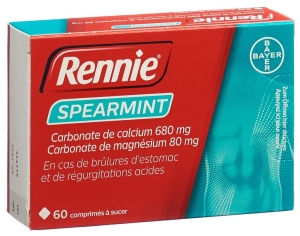 RENNIE Spearmint Lutschtabletten, 60 Stück