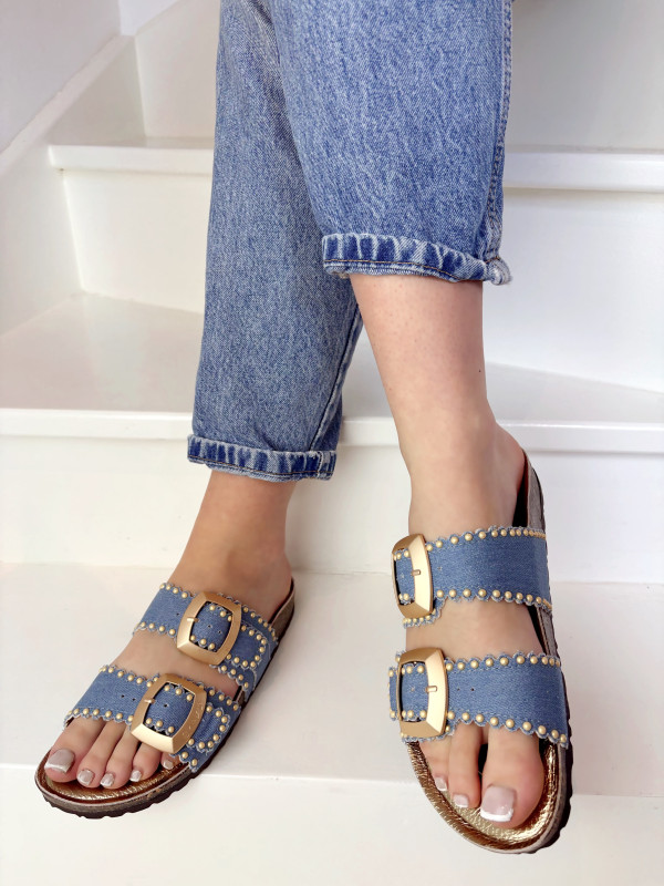 Semerdjian - Mules ARONA Bleu