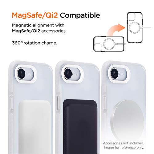 iPhone 16e MagSafe Blizzard Case GRS Schutzhülle aus Recycelten Materialien (EGCA00744) - Weiss