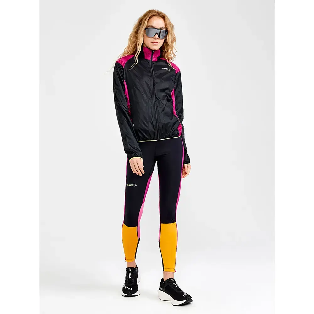 Craft PRO Hypervent Hardloopjack Zwart/Paars Dames
