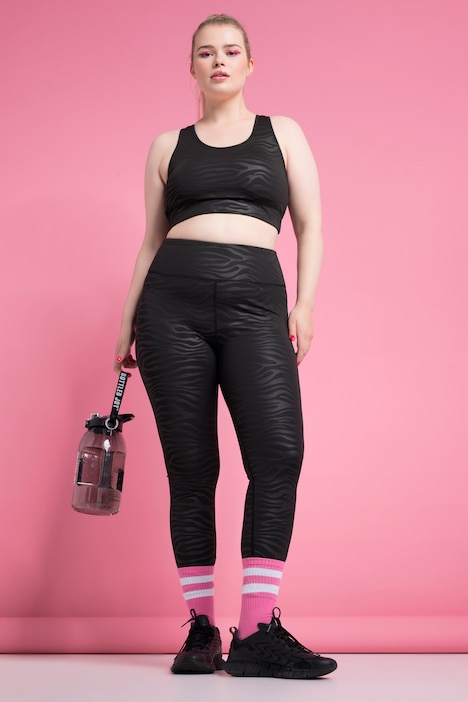 Sport-Tights, Tight Legs, HighWaist, Zebra-Muster, Elastikbund