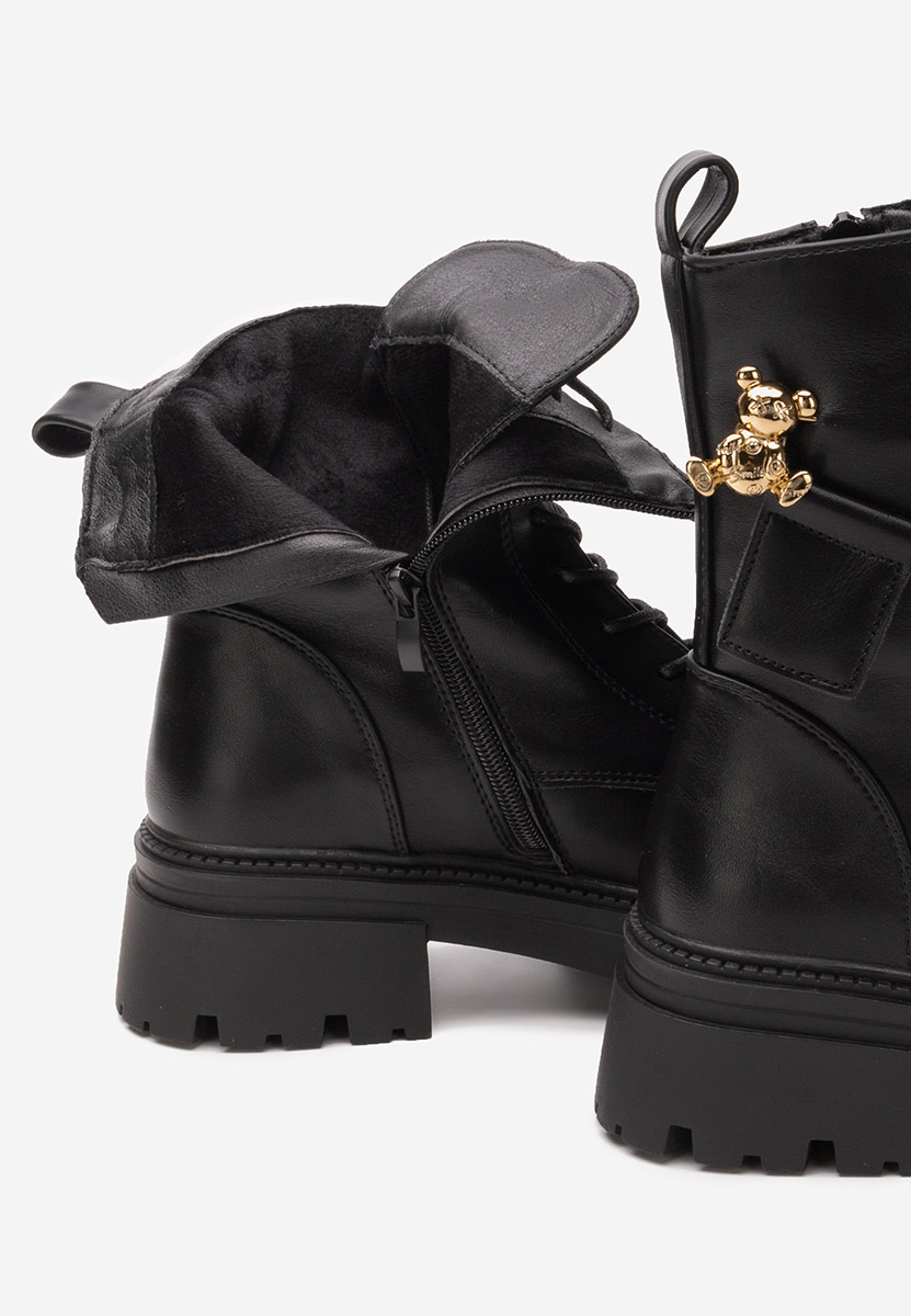 Bottines rangers femme noirs Siaca