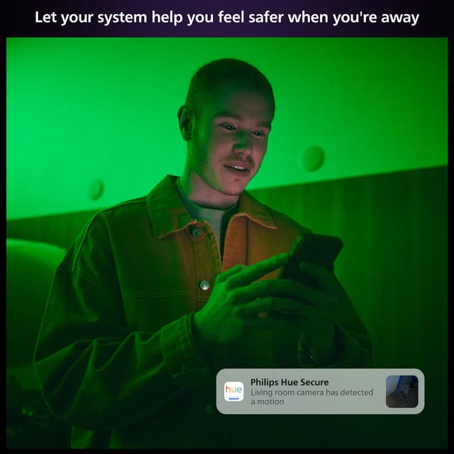 Philips Hue sikkerhedskamera (stationært/sort)