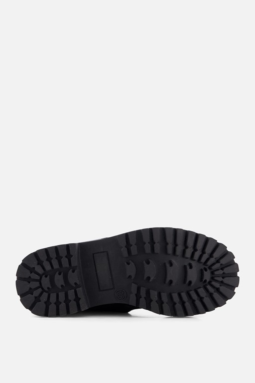 Muyters Veterboots zwart Leer