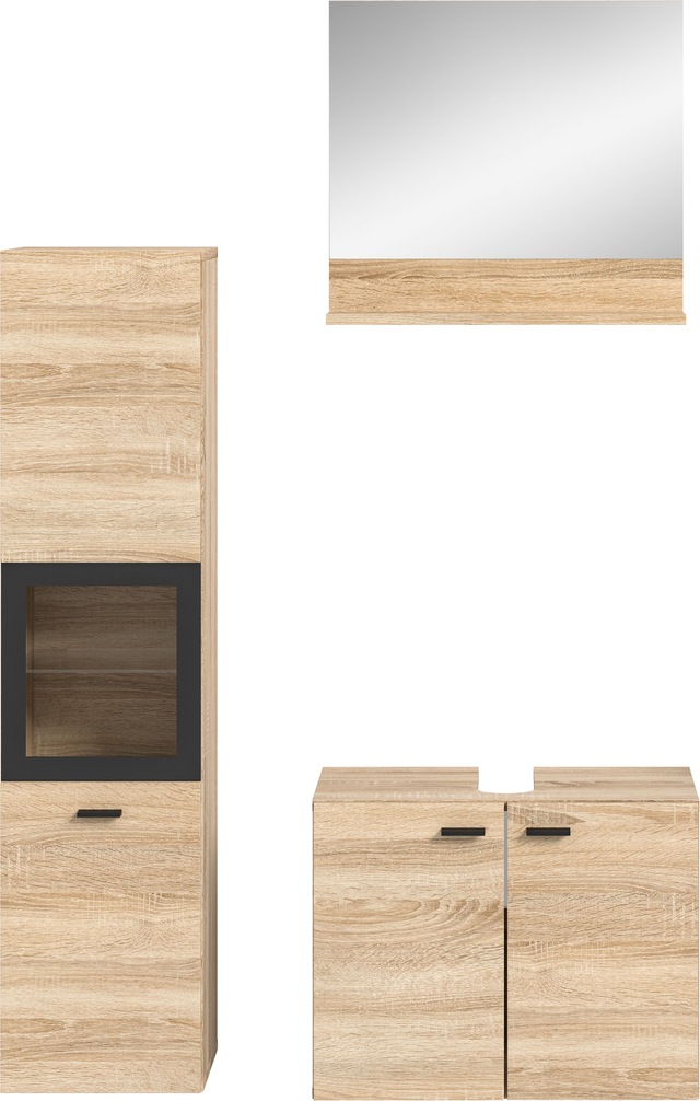 welltime Badmöbel-Set »Tampa, Breite 102cm, 3-teilig« 3 Stk. tlg.