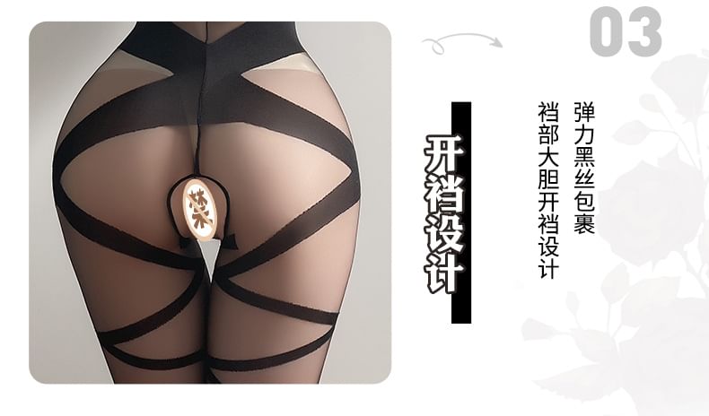 Colorful Days - Halternek Transparante Bodystockings