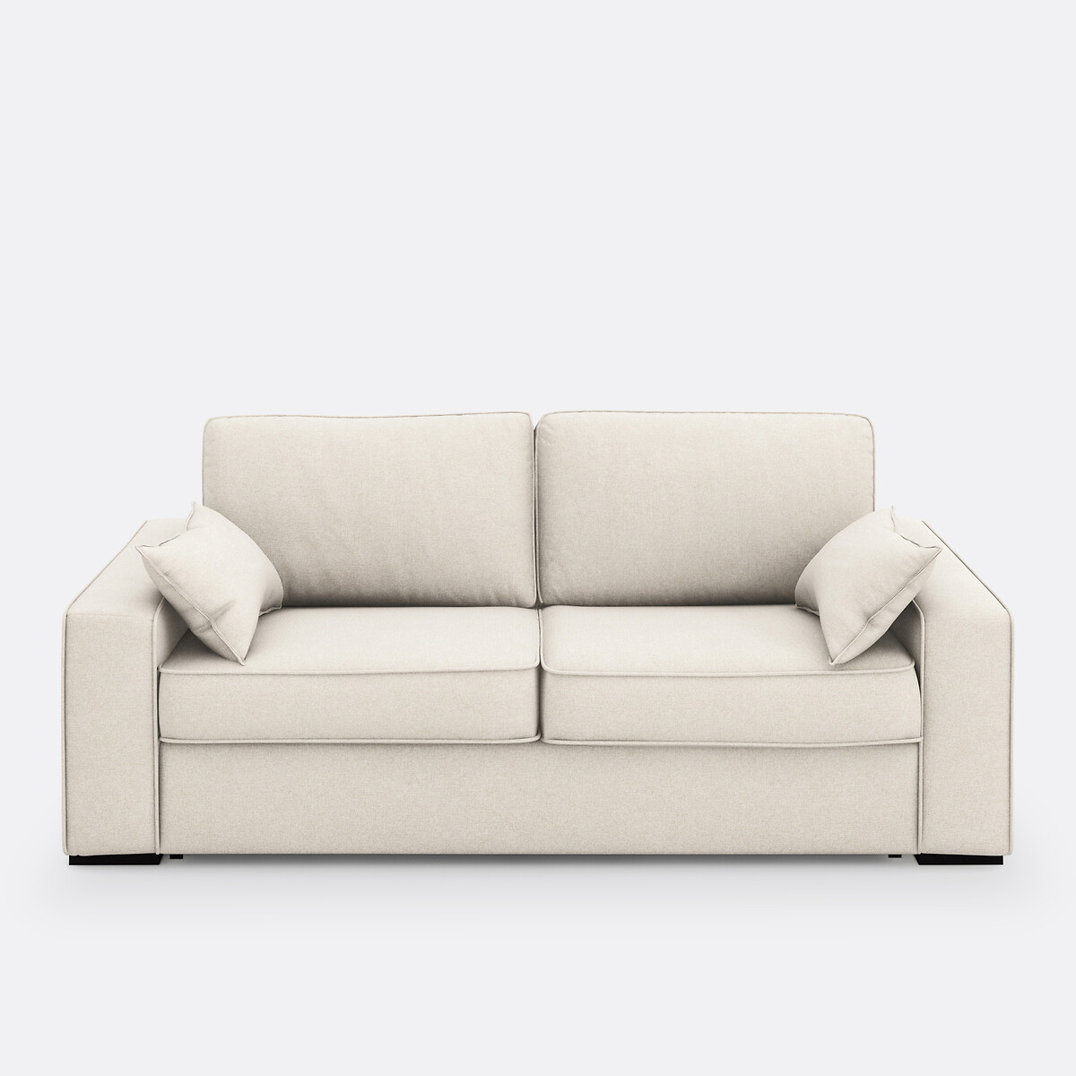 LA REDOUTE INTERIEURS<br>Cama-banco em tecido terra texturizado, mousse, Cecilia