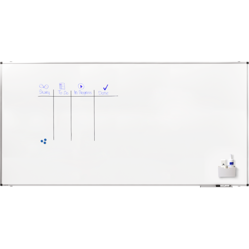 Tableau blanc laqué PREMIUM 120x240cm - Legamaster