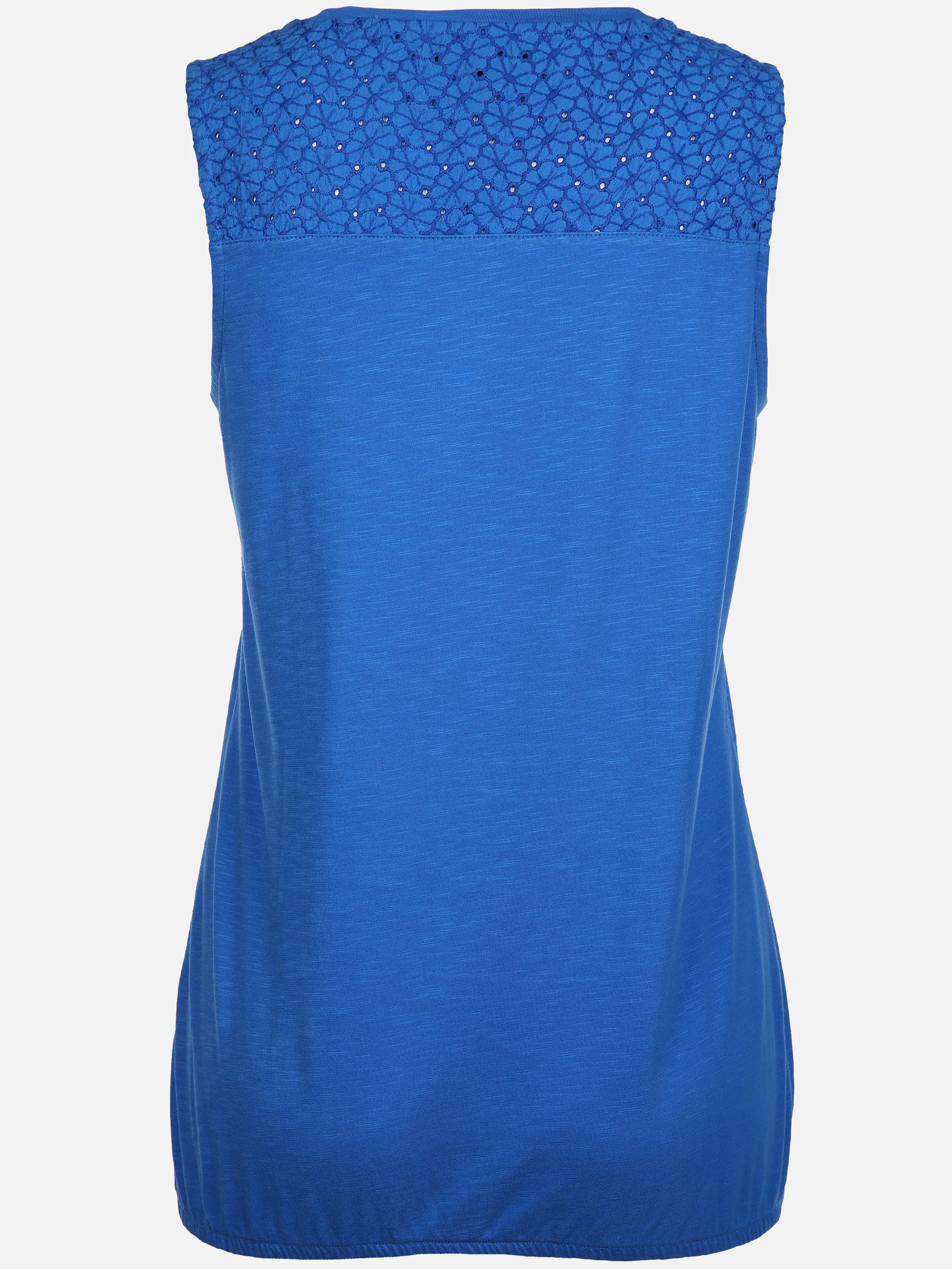 Damen Jerseytop mit Spitzenpasse