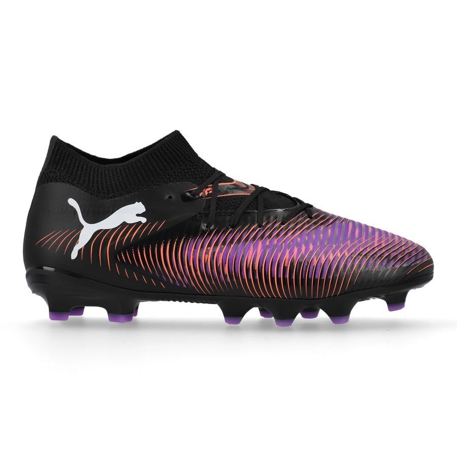 PUMA Future 8 Pro FG/AG Unlimited - Noir/Blanc/Glowing Red Enfant
