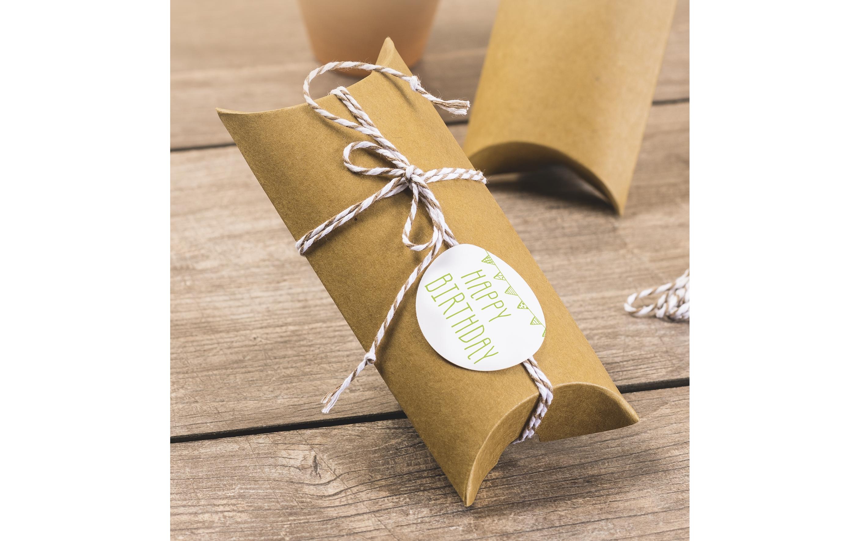 Geschenkbox 6 Stück, Nature, 70 x 105 mmGeschenkschachtel für ein tolles Geschenk