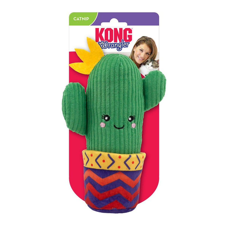 Kong - Wrangler Cactus 21,5 X 13 X7,5Cm med Catnip