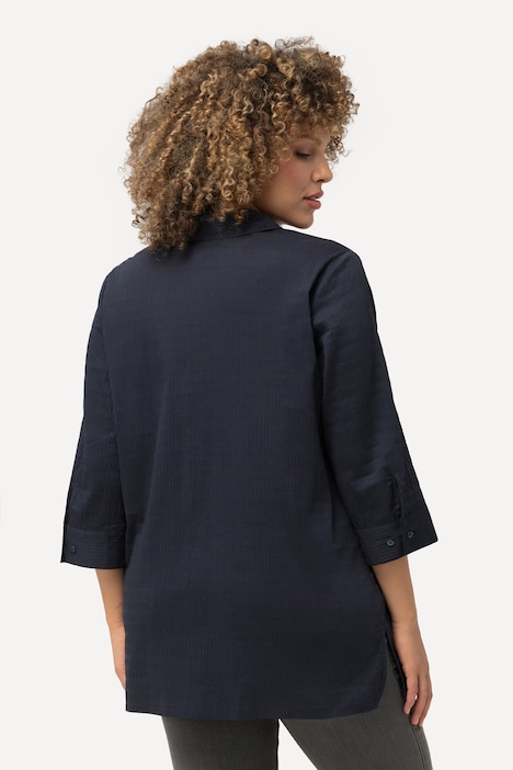 Bluse, Bubble-Qualität, Hemdkragen, 3/4-Arm