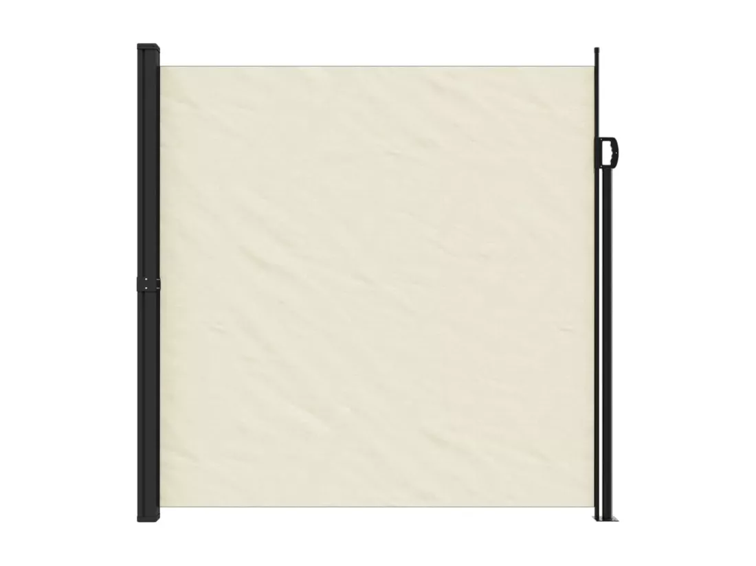 Auvent latéral rétractable crème 200x500 cm
