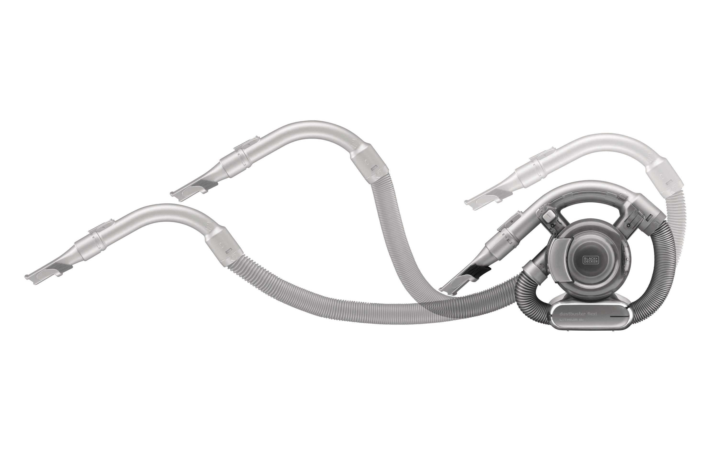 Akku-Handsauger Dustbuster Flexi Silber<br>Portabler Akku-Staubsauger mit Schnellladefunktion