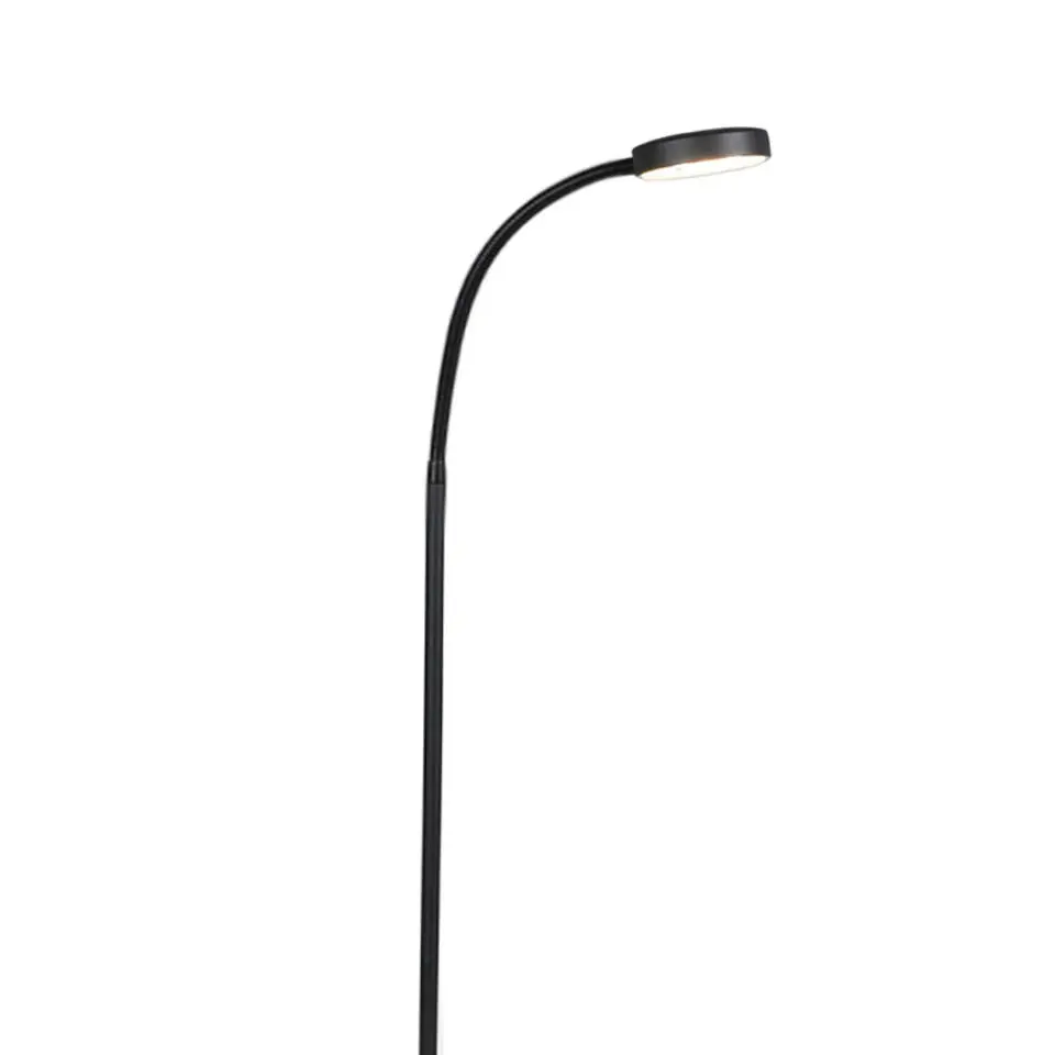 Qazqa vloerlampen trax zwart geïntegreerde led
