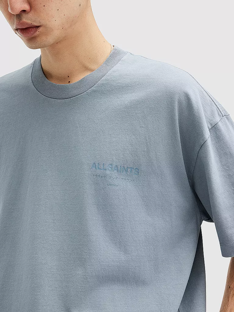 ALLSAINTS T-Shirt UNGROUND blau