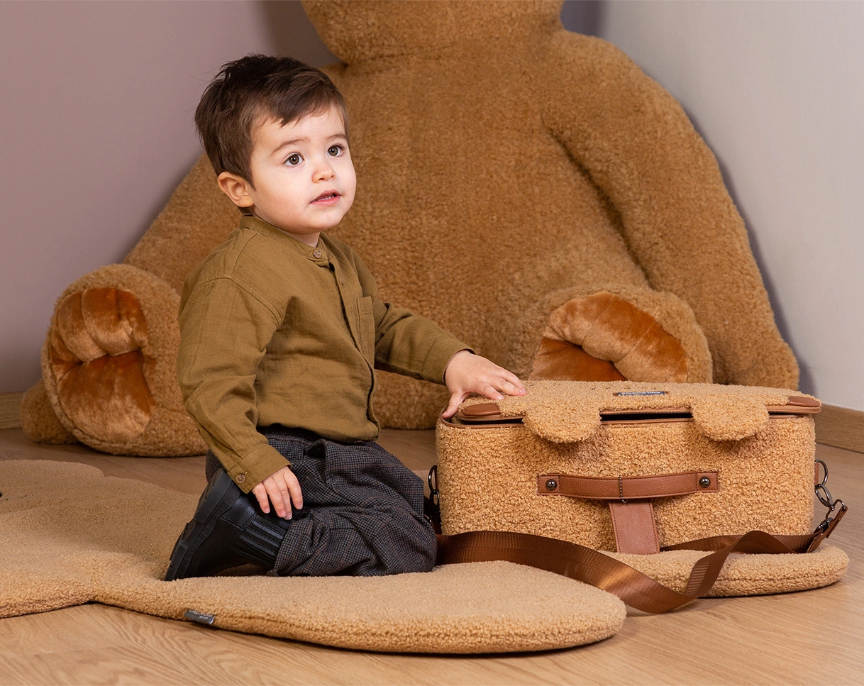 Kinderkoffer MINI TRAVELLER TEDDY (40x30x15) in braun