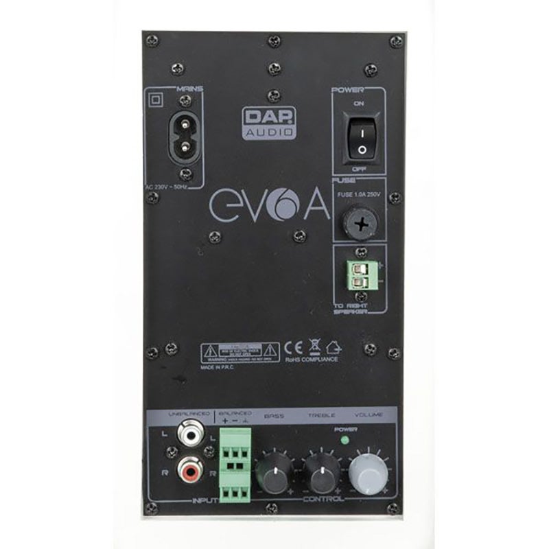 DAP EVO 6A actieve luidsprekerset wit