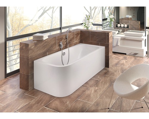Badkuipset OTTOFOND Spirit 80 x 180 cm wit glanzend glad 703922