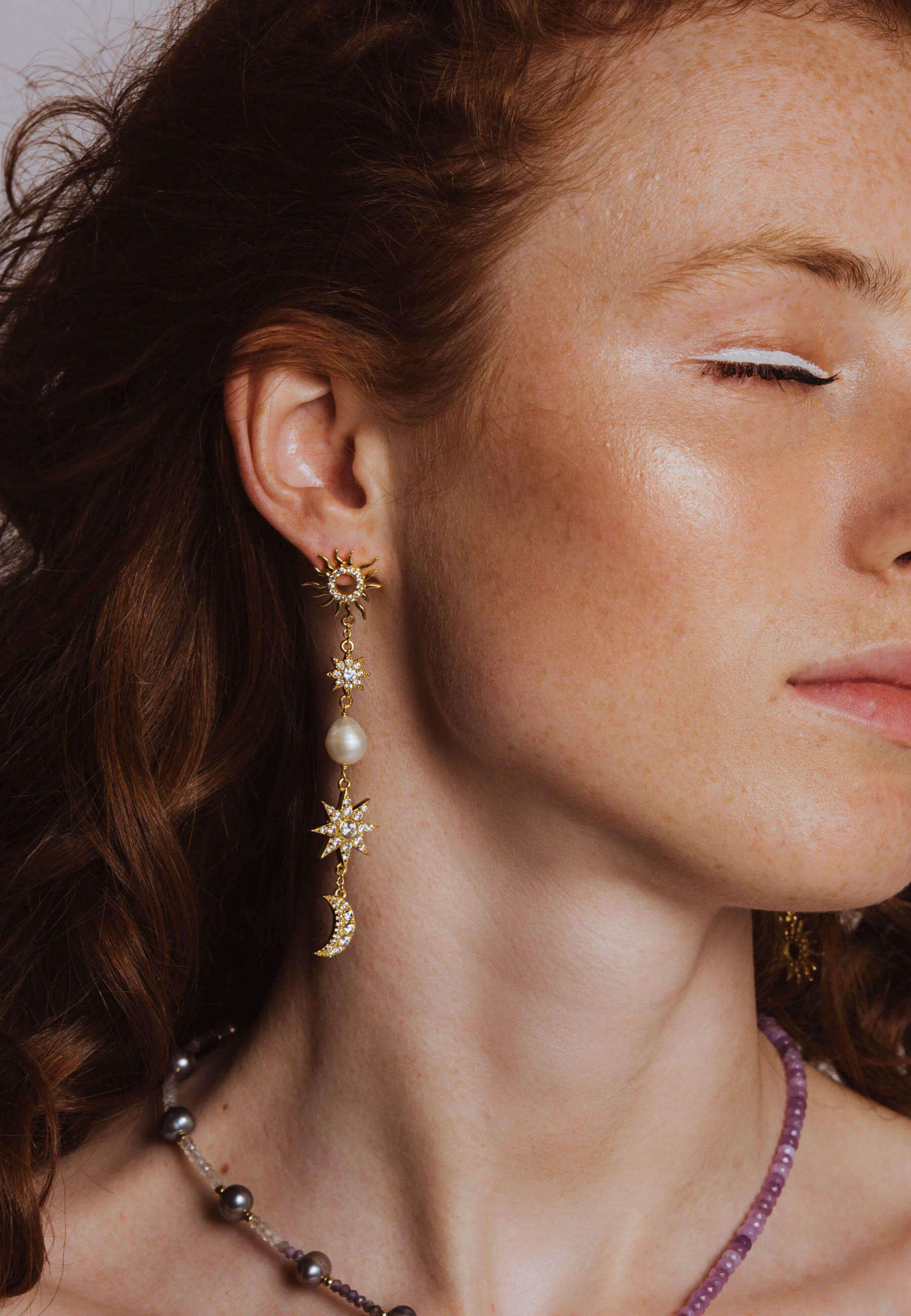 THE JUSTICE - Boucles d'oreilles | Doré