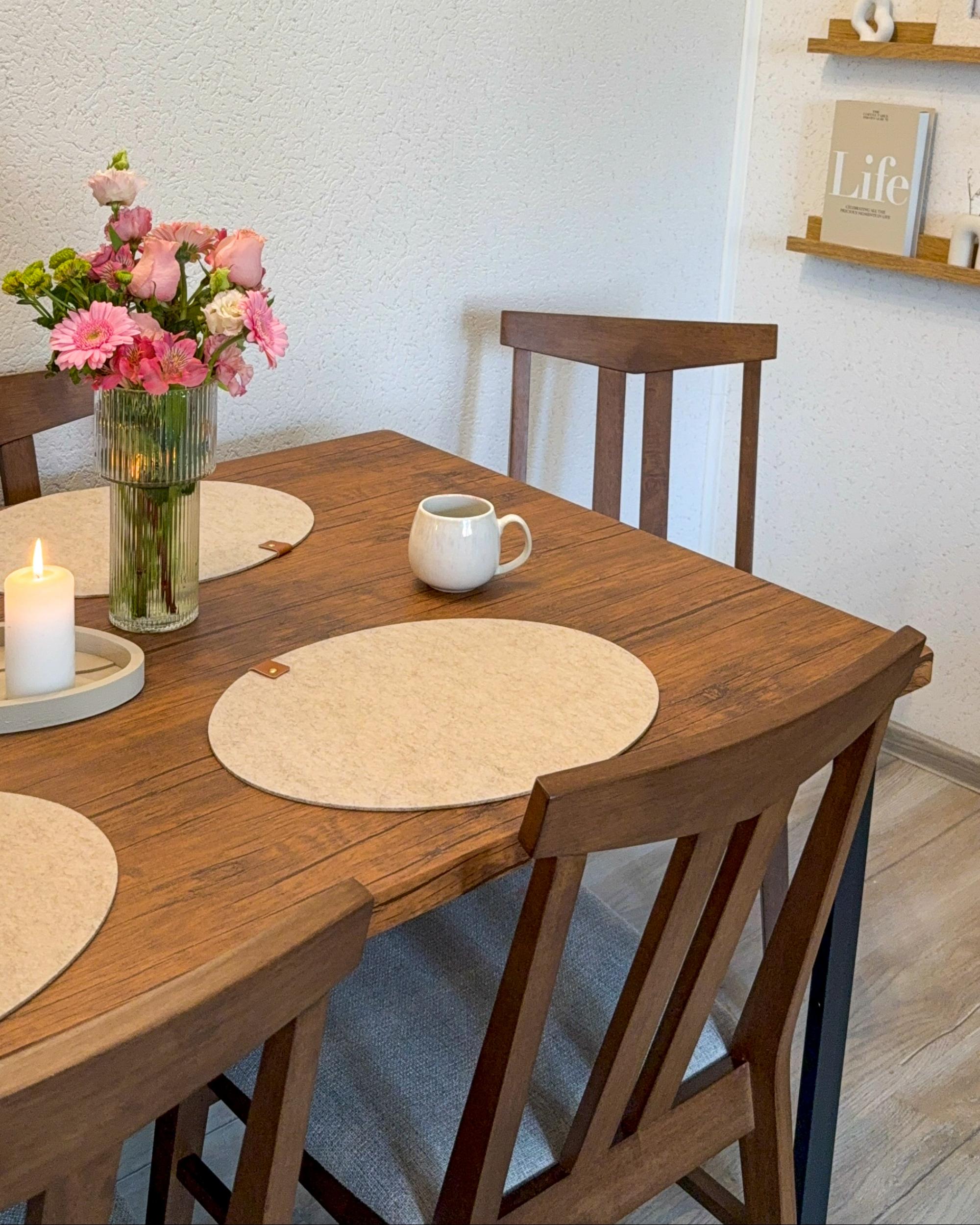 Eettafel LAREDO Donkerbruin 90 cm 150 cm